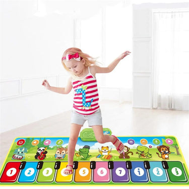 MelodyDance | Placer musical - Alfombra de piano con 8 sonidos de instrumentos para niños pequeños